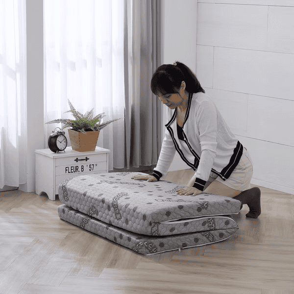 圖 / 便宜床墊不只價格實惠，收納起來也方便